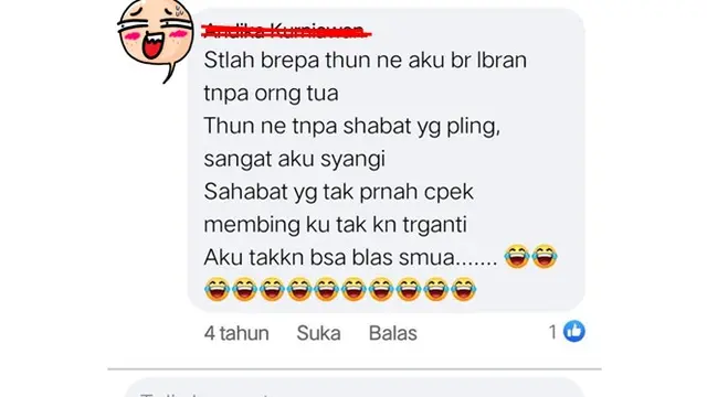 6 Status Facebook Salah Pakai Emoticon Nangis Ini Bikin Geleng Kepala