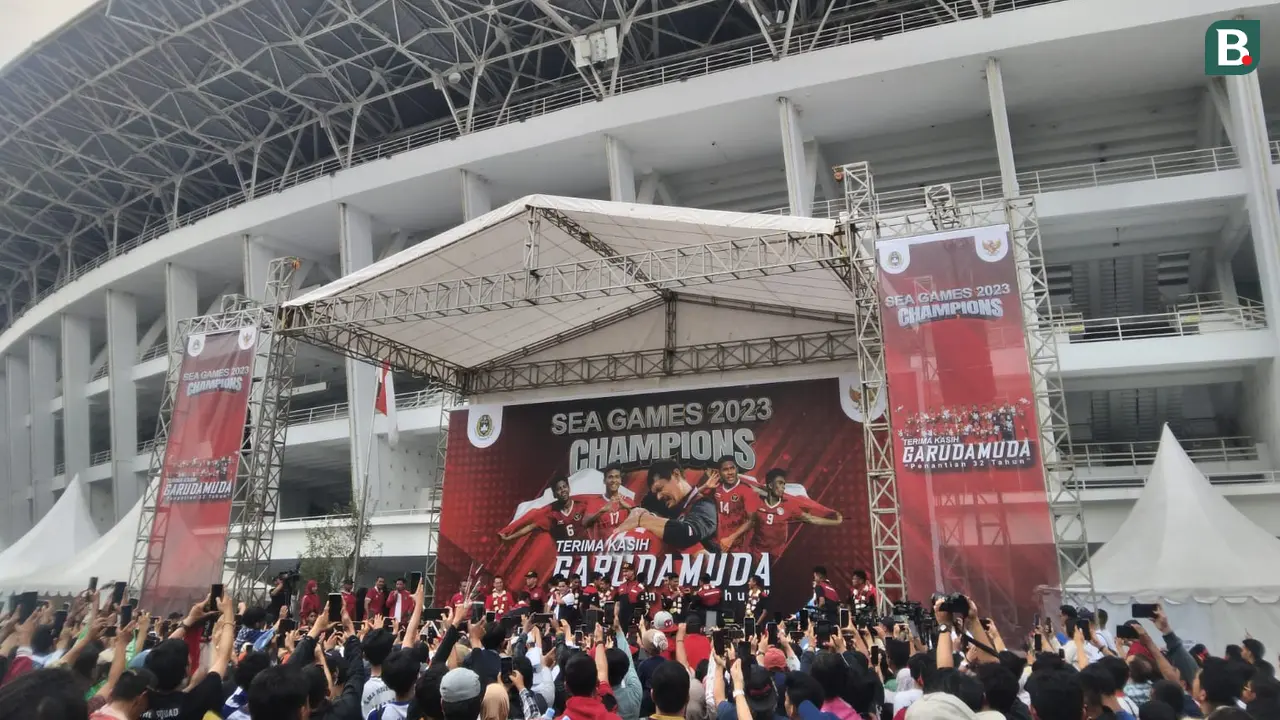 Kirab juara Timnas Indonesia U-22