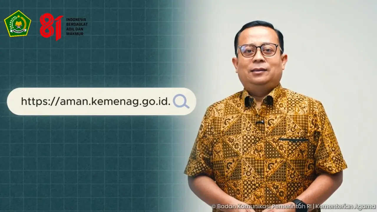 Kepala Biro Humas dan Komunikasi Publik Kemenag Thobib Al Asyhar menyampaikan peluncuran aplikasi AMAN merupakan bagian dari Gerakan Nasional Ruang Aman Nyaman Anak (Gernas RANA). (Istimewa)