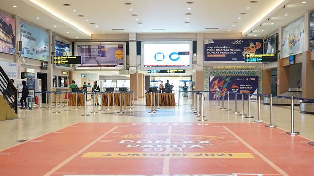 Angkasa Pura I terus melakukan pembenahan Bandara Sentani Jayapura untuk mendukung kesuksesan penyelenggaraan PON XX. (Dok AP I)