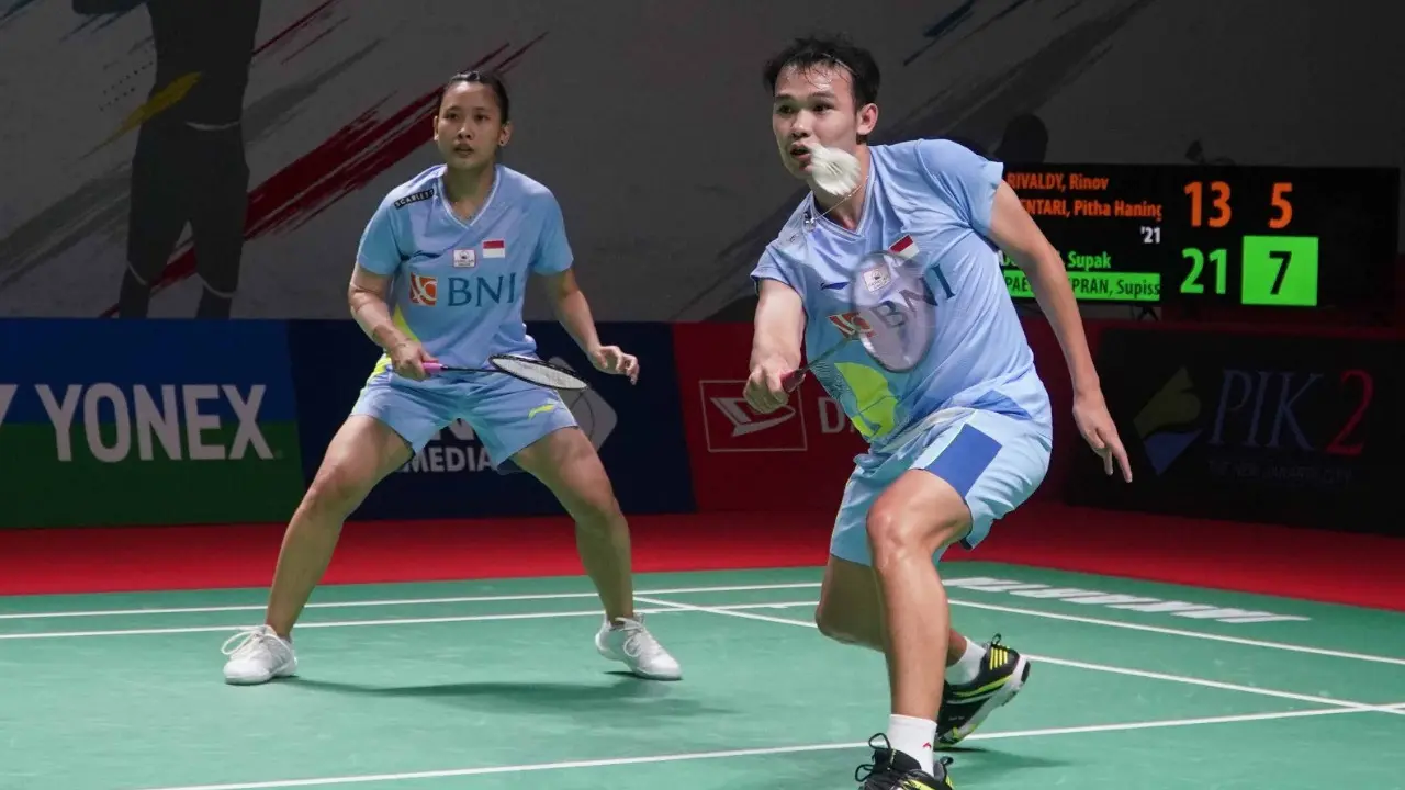 Rinov Rivaldy/Pitra Haningtyas Mentari - Indonesia Masters 2022 - 10 Juni