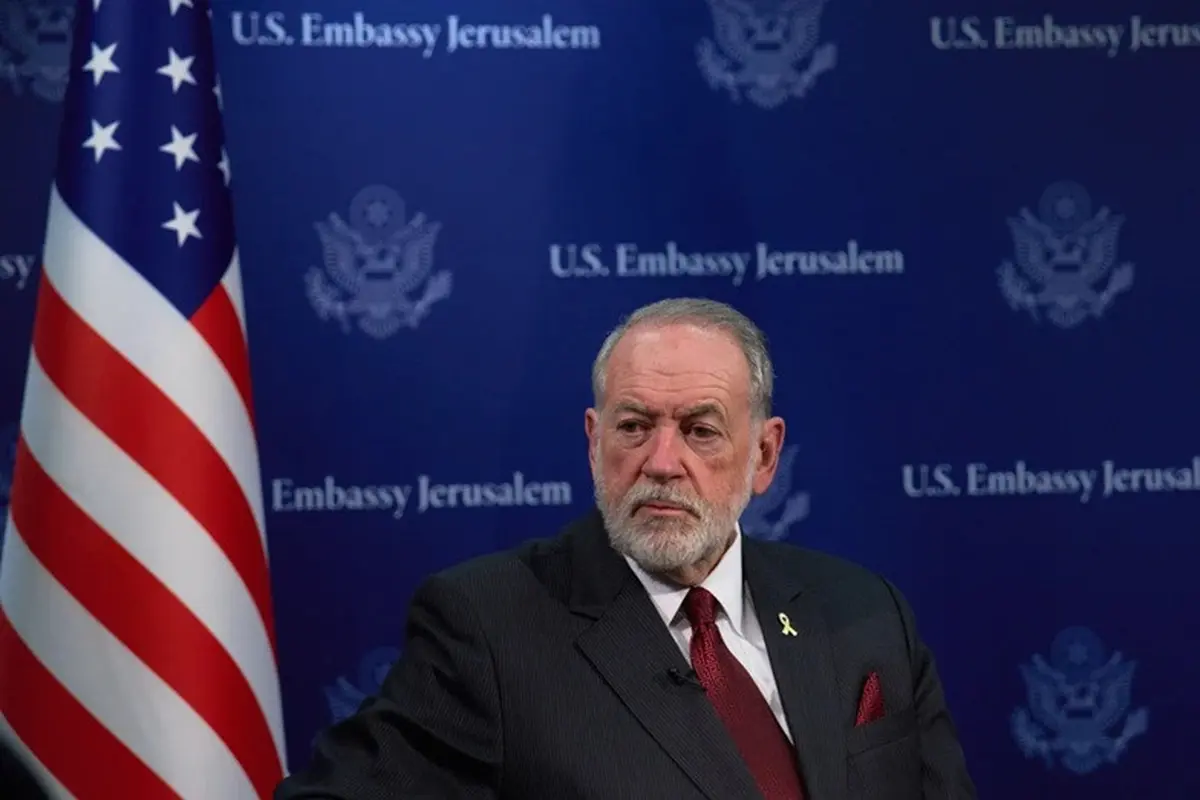 Duta Besar Amerika Serikat (AS) untuk Israel Mike Huckabee di Yerusalem pada 20 Agustus 2025.