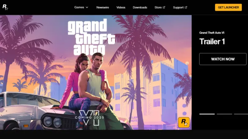 GTA 6 Akhirnya Muncul di Situs Rockstar Games, Siap Rilis 2025
