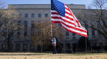 Ilustrasi bendera Amerika Serikat (AFP Photo)