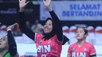 Megawati Hangestri Pertiwi berada di peringkat sembilan klasemen top score PLN Mobile Proliga 2024. Opposite Jakarta BIN itu total sudah mengemas 152 poin. (foto: Proliga)