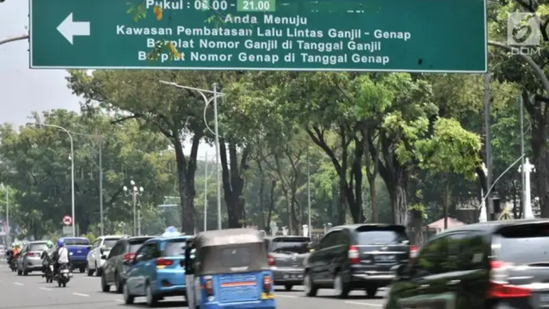 Ganjil genap di Jakarta.