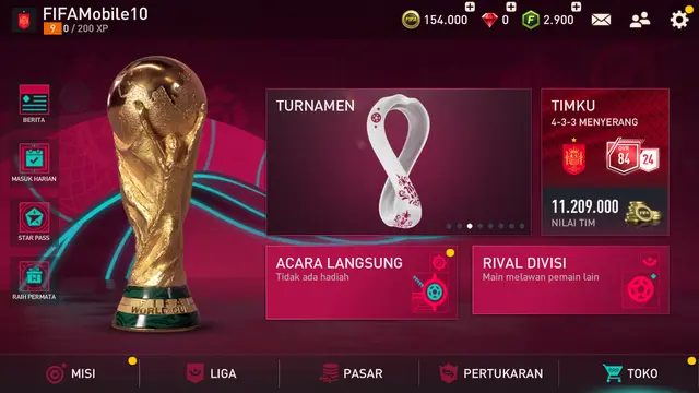 FIFA Mobile jelang event World Cup 2022