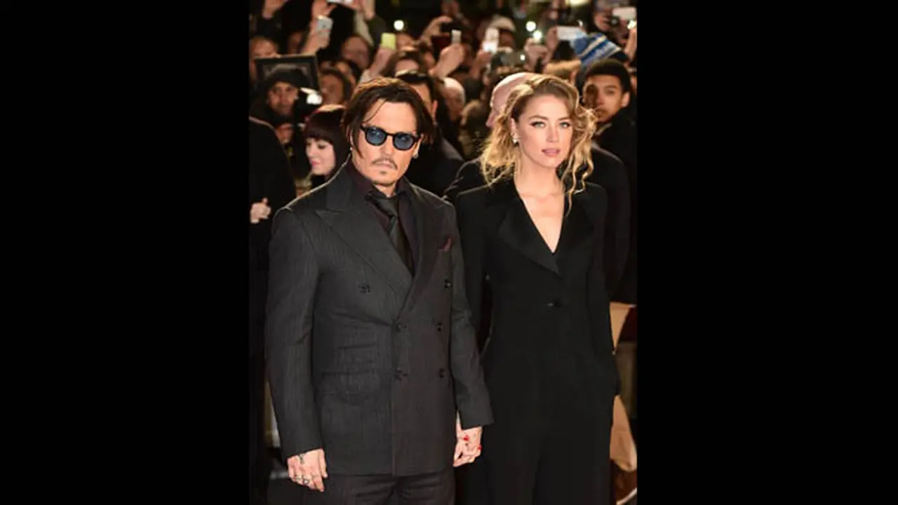 Potret Kemesraan Johnny Depp dan Amber Heard di London