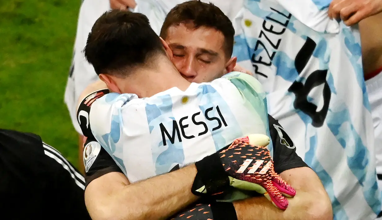 Di laga final Copa America nanti Argentina akan menghadapi Neymar dan kawan-kawan. Kedua kesebelasan akan bertanding di Stadion Macarana, Rio de Janeiro, Brasil, pada minggu (11/7/2021). (Foto:AFP/Silvio Avila)