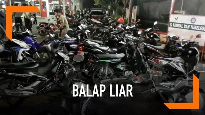 VIDEO: Polisi Sita 150 Motor Dalam Operasi Balap Liar 