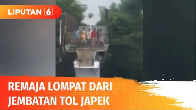 Diduga karena tidak dituruti keinginan oleh orang tuanya, seorang remaja berusia 12 tahun di Bekasi, Jawa Barat, nekat melompat dari atas jembatan Tol Jakarta-Cikampek. Beruntung korban selamat dan langsung dilarikan ke rumah sakit.