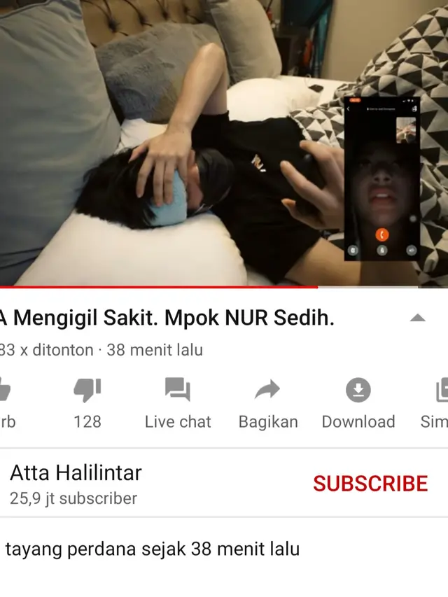 Unggahan Atta Halilintar. (Foto: YouTube Atta Halilintar)