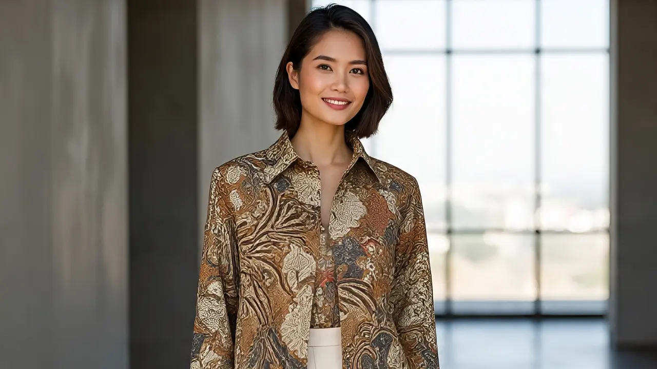 Outer Batik Panjang. (Liputan6.com/MetaAI)