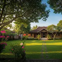 Rumah dengan Halaman Luas/Desain Hunian dari Rumah Sederhana Zaman Dulu (Sumber: gemini.com)