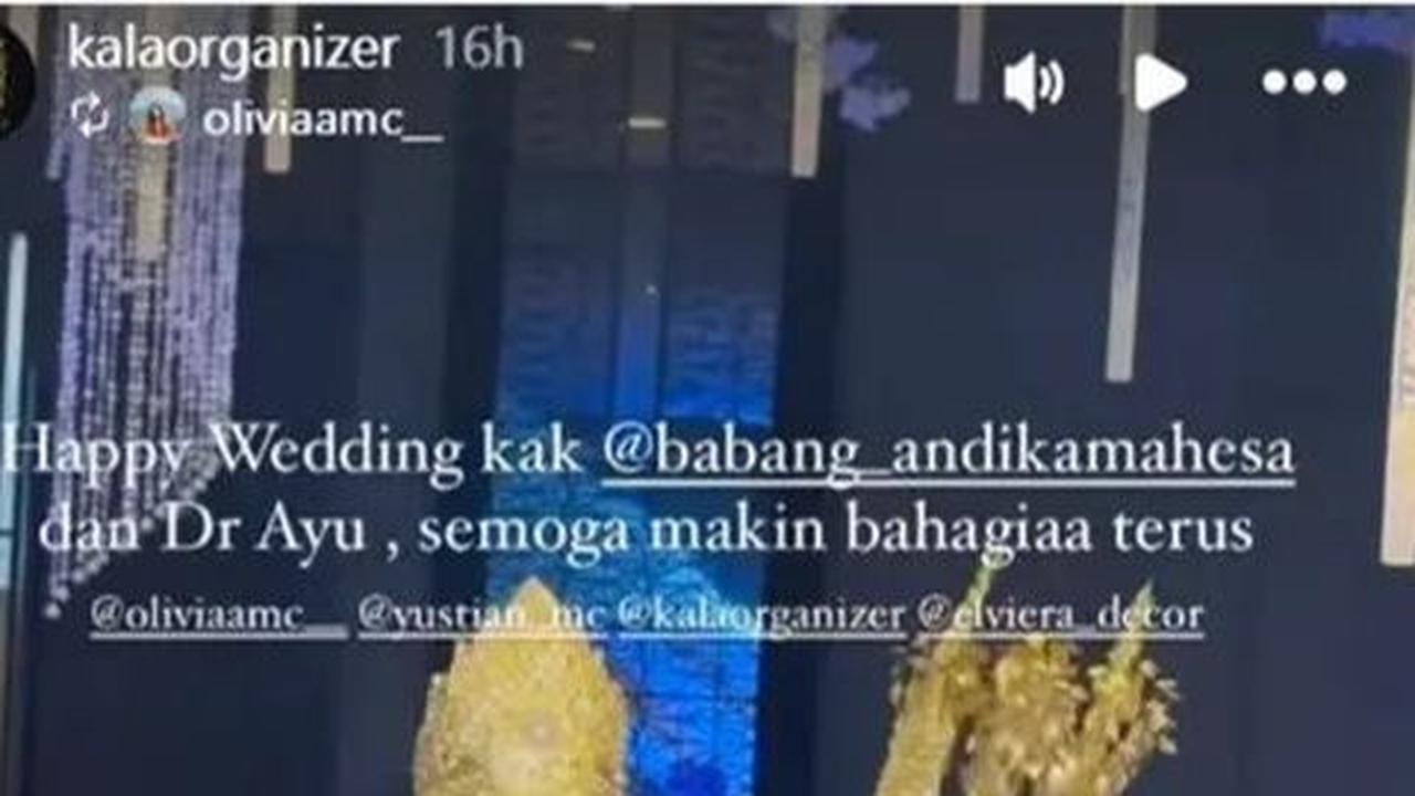 Momen Resepsi Kedua Babang Andika dan Ayu Kartika, Pesta Mewah di Hotel