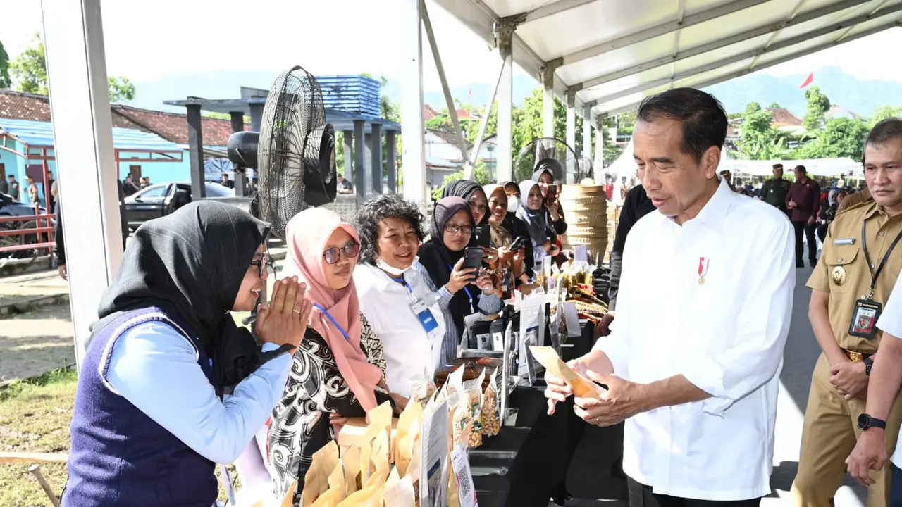 Presiden Joko Widodo saat berkunjung ke Wonogiri. (Liputan6.com/ ist)