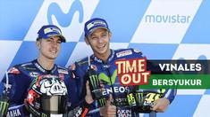 Maverick Vinales bersyukur bisa setim dengan Valentino Rossi yang selalu memberikan bantuan dan masukan kepada tim dalam pengembangan mesin.
