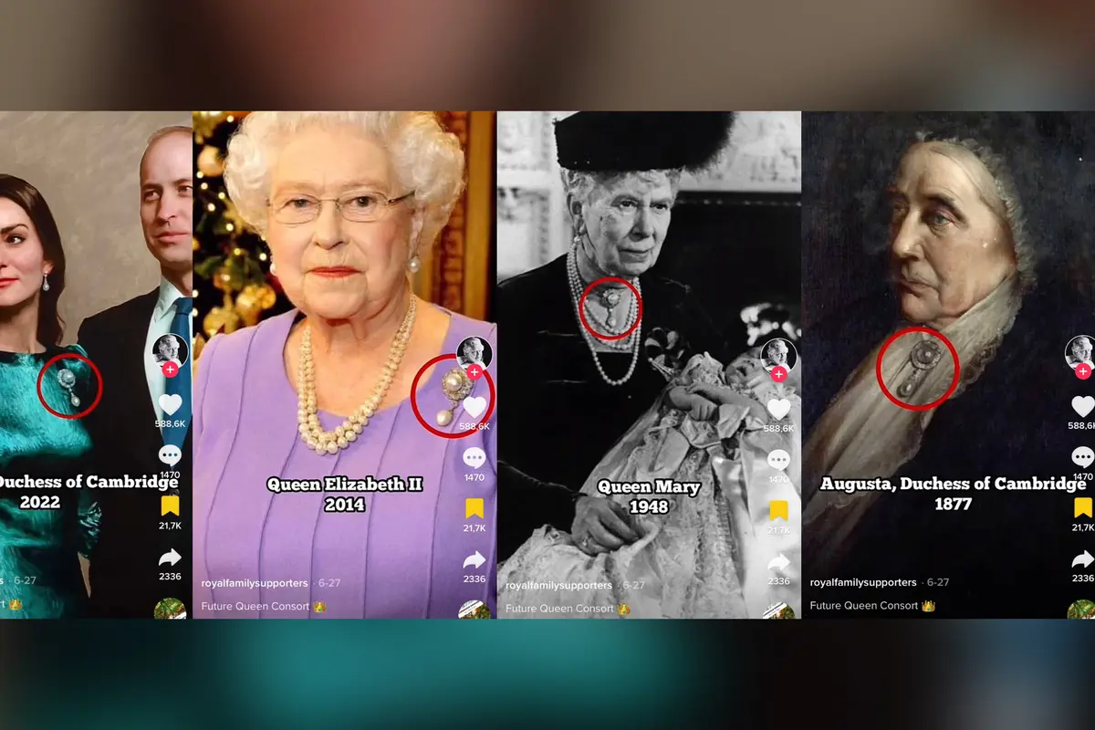Bros Turun-Temurun yang Digunakan Anggota Wanita dari Keluarga Kerajaan Inggris Sejak 1877 (Sumber: TikTok @royalfamilysupporters)