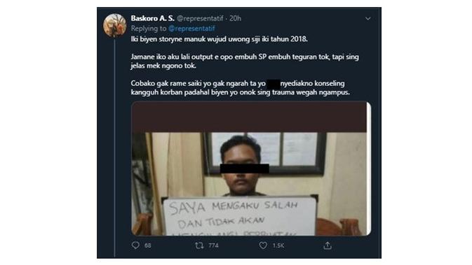 Deretan fakta kasus fetish kain jarik berkedok riset. (Sumber: Twitter/@representatif)
