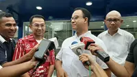 Gubernur DKI Jakarta Anies Baswedan di Terowongan Kendal, Jakarta, Sabtu (30/11/2019). (Liputan6.com/ Delvira Hutabarat)