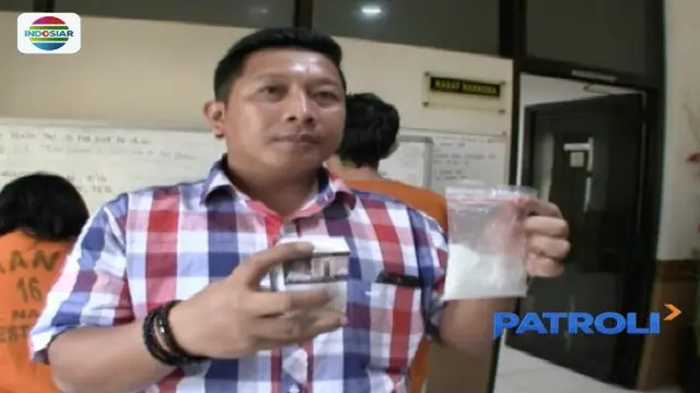 Polrestabes Makassar amankan pasangan suami istri pengedar sabu.