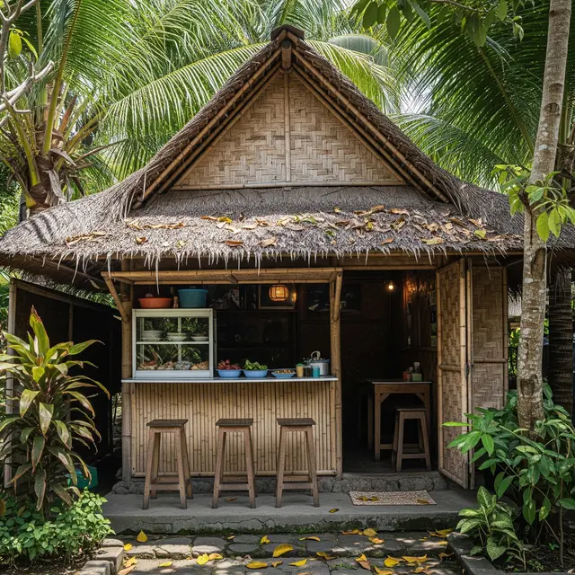 9 Desain Warung dari Bambu tapi Tetap Estetik, Paduan Alami dan Modern