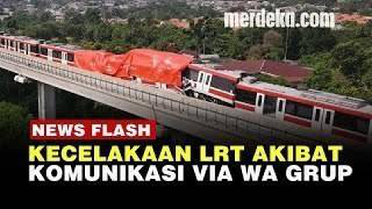 VIDEO: Kecelakaan LRT Jabodebek Terungkap Petugas Komunikasi Lewat WA Grup