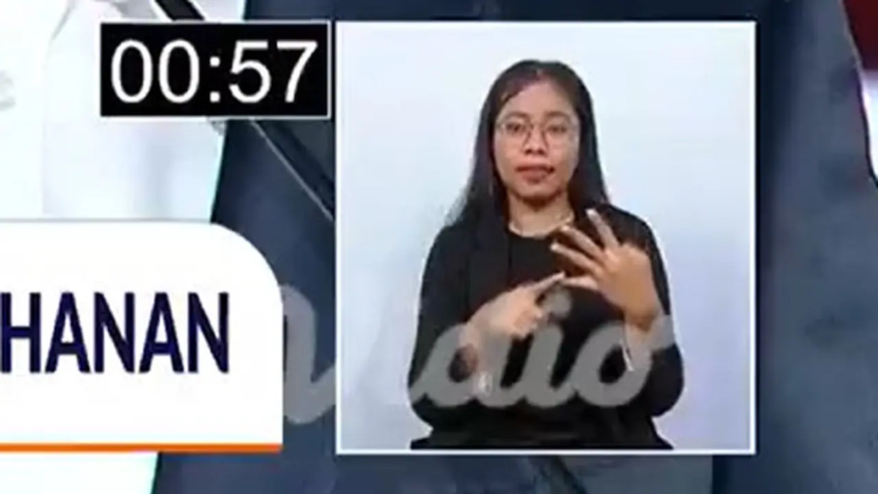 Unik, Juru Bahasa Isyarat yang Viral usai Debat Capres Ketiga adalah Penyandang Tuli. Foto tangkapan layar