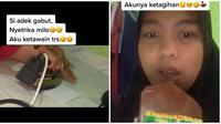 Eksperimen Unik. (Sumber: TikTok/ @sikelewatbaik)