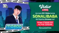 Main bareng GTA V bersama Sonalibaba, Minggu (17/1/2021) pukul 19.00 WIB dapat disaksikan melaui platform Vidio, laman Bola.com, dan Bola.net. (Dok. Vidio)