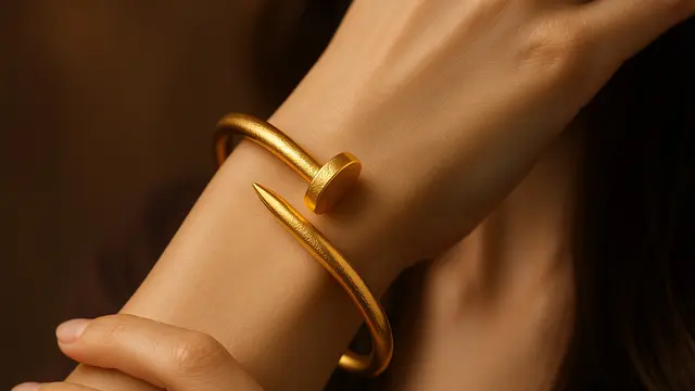 Model Gelang Paku Emas 24 Karat Terbaru 2025