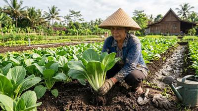 Trik Menanam Sawi agar Batangnya Besar dan Daunnya Tidak Cepat Bolong, Panen Lebih Subur