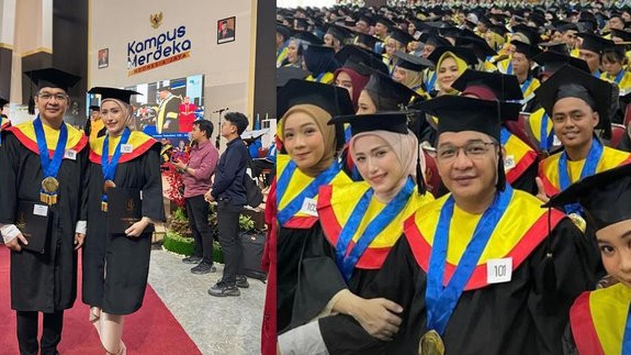 Lulus S1 di Usia 35 Tahun, 8 Potret Adelia Istri Pasha Ungu yang Tampil Menawan Seperti Mahasiswa Baru