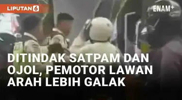 Insiden cekcok terjadi di Jl. Prof Dr Satrio, Setiabudi, Jakarta Selatan (13/3/2024). Sejumlah satpam perkantoran terlibat adu mulut dengan sepasang pengendara motor yang melawan arah di tengah kemacetan. Alih-alih menyadari kesalahan, pelaku malah m...