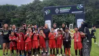 Momen Persija Soccer School Sawangan menjadi juara ajang BAI Cup 2024. (Hendry Wibowo/Bola.com)