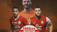 Piala Menpora - Persija Jakarta, Rohit Chand, Marco Motta, Marko Simic (Bola.com/Adreanus Titus)