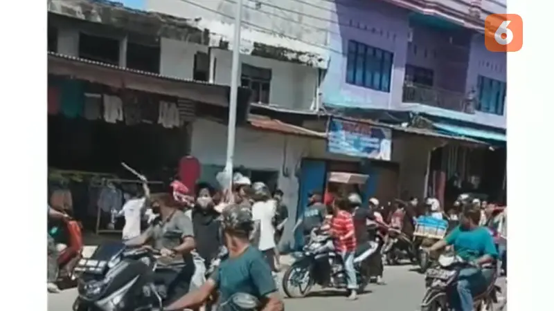 Tangkapan layar video pengeroyokan pengantar jenazah keroyok pegawai Dishub di Bulukumba (Istimewa)