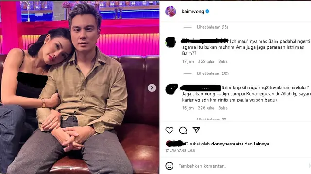 Potret Nikita Mirzani dan Baim Wong diprotes netizen karena terlalu mesra (Foto: instagram baimwong)
