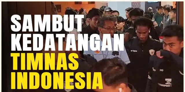 VIDEO: Fans Ramai-ramai Sambut Kedatangan Timnas Indonesia di Kota Solo