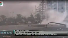 Para pengunjuk rasa kembali terlibat bentrok dengan tentara Israel di tepi barat.