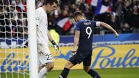 Prancis menang 2-1 atas Moldova. (AP Photo/Francois Mori)