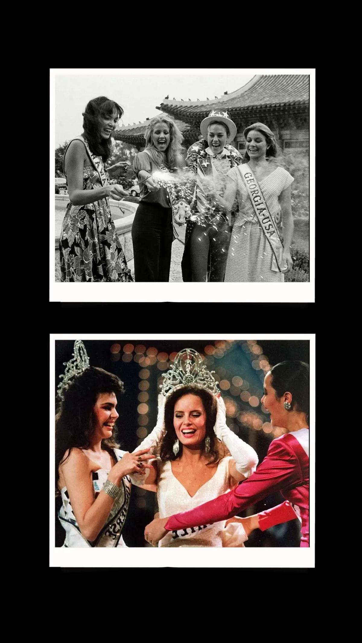 1. Kontestan Miss Universe 1980 di Seoul
2. Penobatan Cecilia Bolocco, Miss Universe 1987