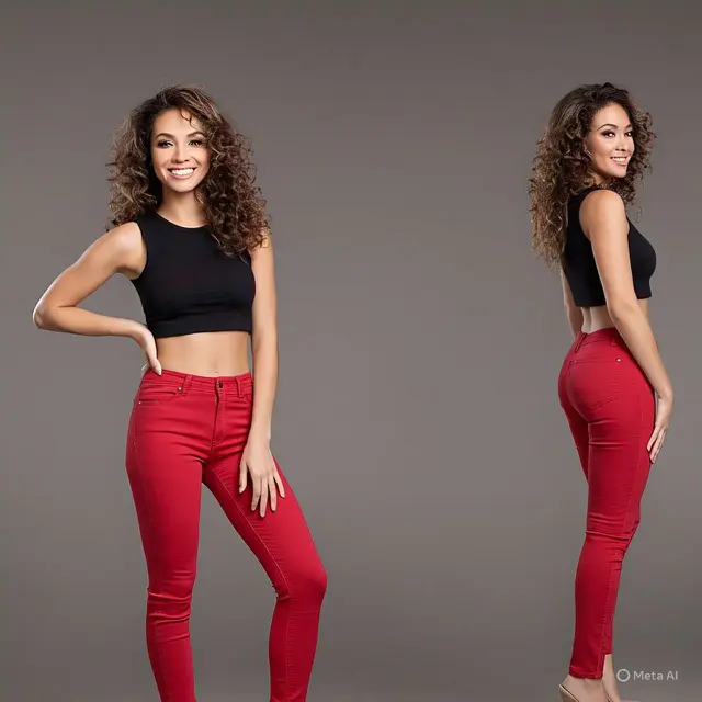 9 Inspirasi Outfit Jeans Warna-warni