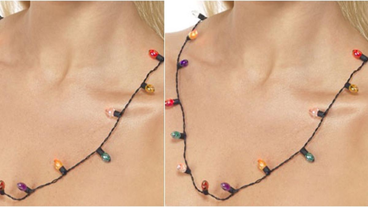 Christmas Light Necklace Fashion