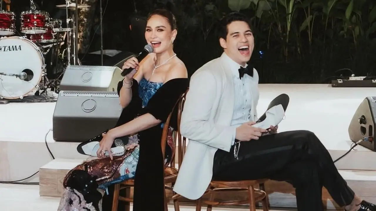 Gaun Unik Luna Maya di After Party, Ada Lukisan Kedua Orangtuanya Dirancang Yefta Gunawan