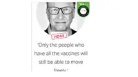 Cek Fakta Bill Gates soal vaksin