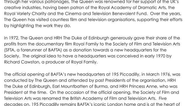 Pernyataan sikap BAFTA terkait meninggalnya Ratu Elizabeth II. (Foto: Dok. bafta.org)