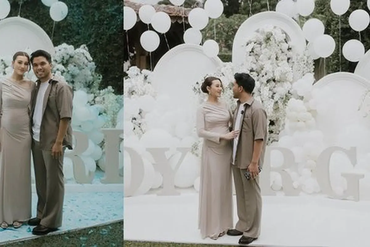 Potret Mesra Aaliyah Massaid dan Thariq Halilintar di gender reveal. (instagram/aaliyah.massaid/thariqhalilintar)