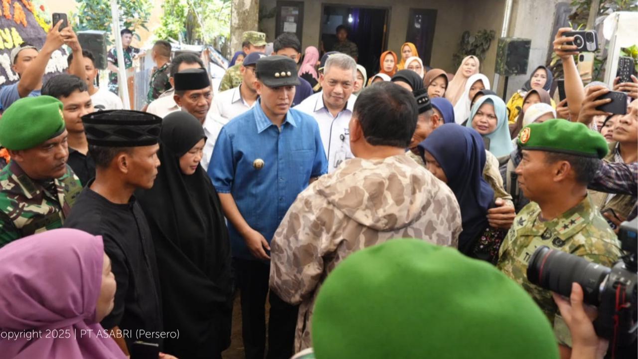 Menhan dan Dirut Asabri Kunjungi Keluarga Prajurit Gugur, Pastikan Kesejahteraan Keluarga