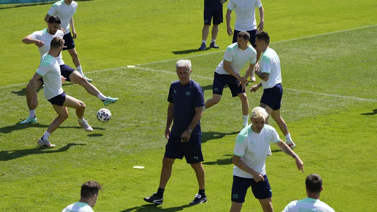 Sesi Latihan jelang Euro 2020 Italia Vs Swiss